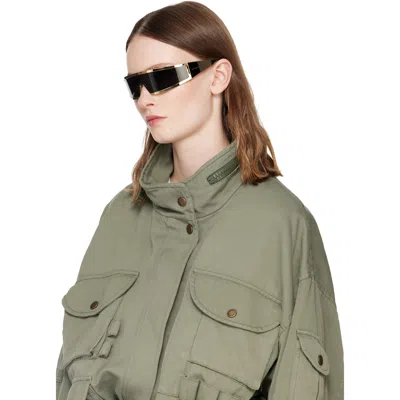 Givenchy Gold Square Sunglasses In Gold