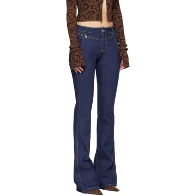 Amiri Blue Raw Jeans In Blue