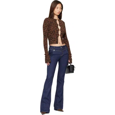Amiri Blue Raw Jeans In Blue