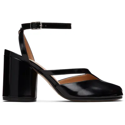 Maison Margiela Black Tabi Pump Heeled Sandals In Multi