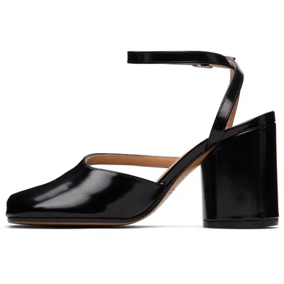 Maison Margiela Black Tabi Pump Heeled Sandals In Multi