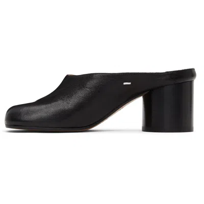 Maison Margiela Mule Tabi In Pelle In Black