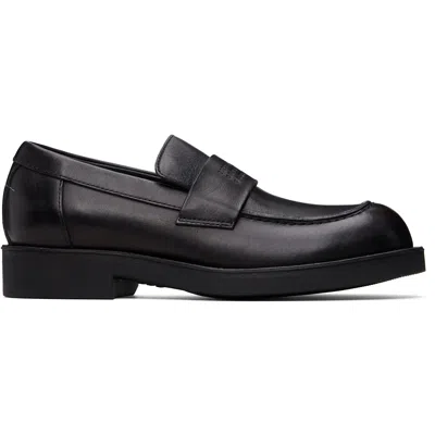 Mm6 Maison Margiela Leather City Biker Loafers In Black