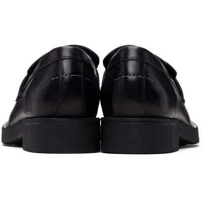 Mm6 Maison Margiela Leather City Biker Loafers In Black