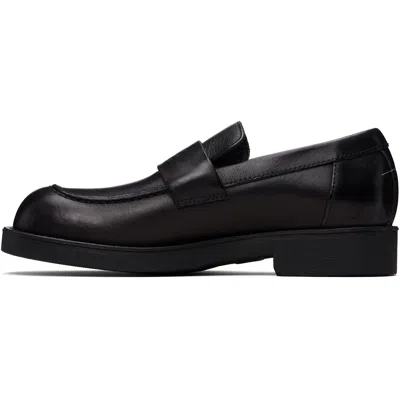 Mm6 Maison Margiela Leather City Biker Loafers In Black