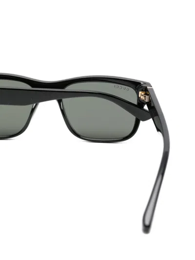 Gucci Rectangle-frame Sunglasses In Black