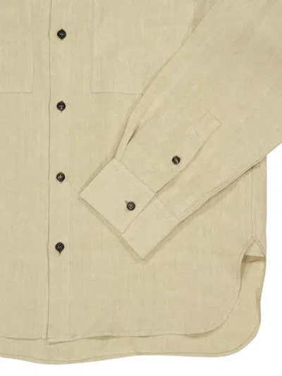 Ferragamo Button-up Patch-pocket Shirt In Multi