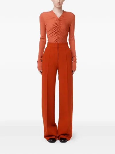 Another Tomorrow Long-sleeve T-shirt In Orange