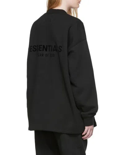 Essentials Logo-print Sweatshirt In Black