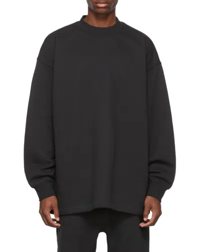Essentials Logo-print Sweatshirt In Black