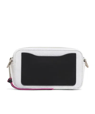 Marc Jacobs The Camp Snapshot Patchwork Shoulder Bag In White