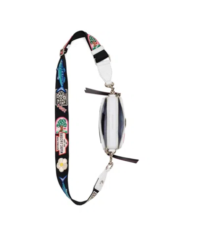 Marc Jacobs The Camp Snapshot Patchwork Shoulder Bag In White