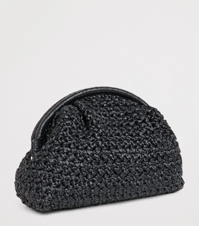 Eleventy Raffia Woven Clutch Bag In Pattern