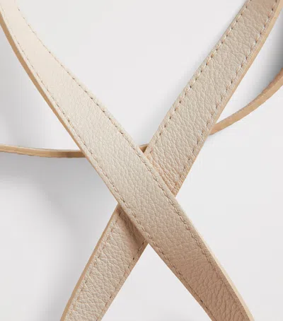 Eleventy Leather Belt In Neutral