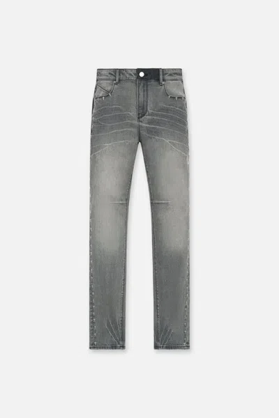 Rta Exodus Bryant Side Cross Skinny Jeans In Gray