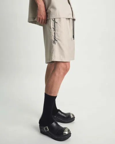 Rta Clyde Pull-on Shorts In White