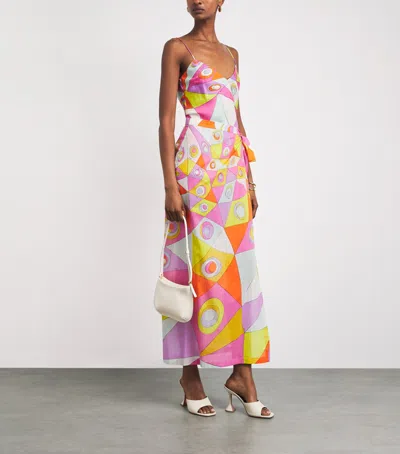 Pucci Silk Printed Cami Top In Multi