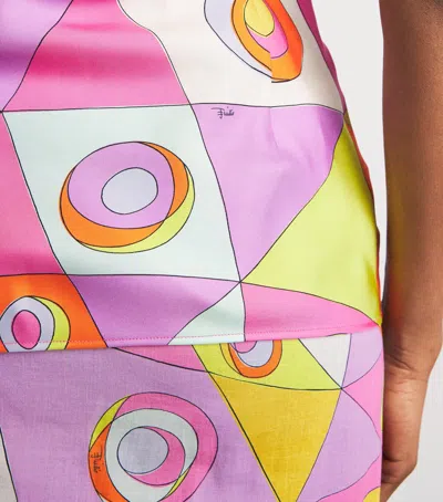Pucci Silk Printed Cami Top In Multi