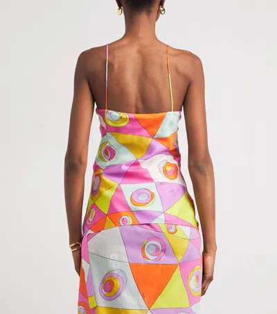 Pucci Silk Printed Cami Top In Multi