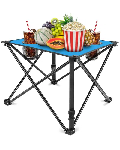 Fresh Fab Finds Foldable Camping Table In Blue