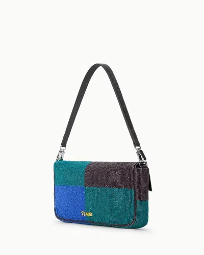 Staud Timmy Convertible Shoulder Bag Conch Shell In Blue