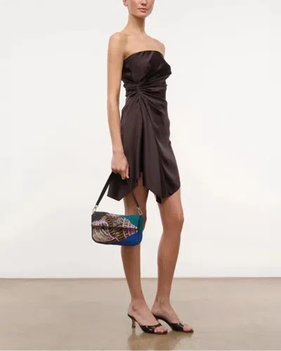 Staud Timmy Convertible Shoulder Bag Conch Shell In Blue