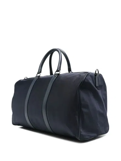 Kiton Duffle Bag In Blue