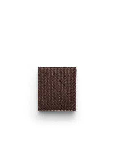 Prada Leather Wallet In Brown