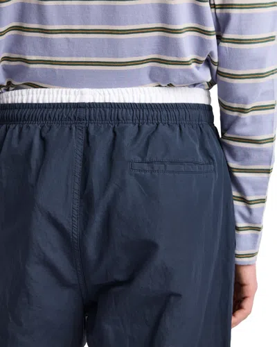 Prada Linen-blend Pants In Blue
