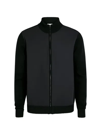 Raith Panelled Zip-up Jacket In Black