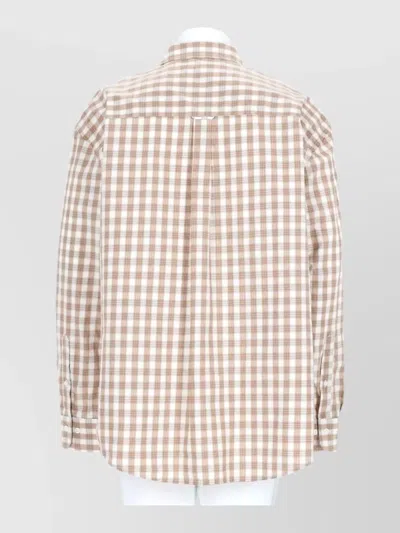 Sunflower Checked Shirt Button Down Collar Cuffs In Multi