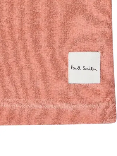 Paul Smith Towelling Short-sleeve Loungewear Shirt In Orange