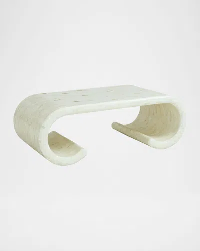 Jonathan Adler Casablanca Bone Scroll Cocktail Table