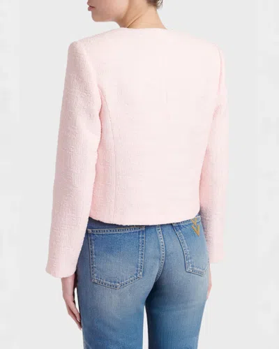 Valentino Button-front Jacket In Pink