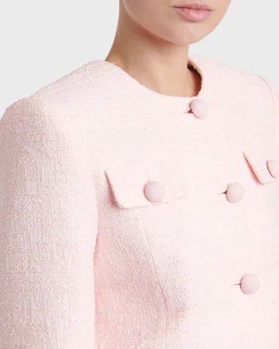 Valentino Button-front Jacket In Pink