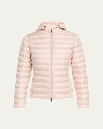 Moncler Igelhood Water-repellent Hooded Down Jacket In Pink
