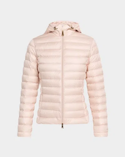 Moncler Igelhood Water-repellent Hooded Down Jacket In Pink