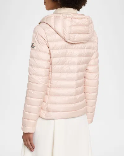 Moncler Igelhood Water-repellent Hooded Down Jacket In Pink