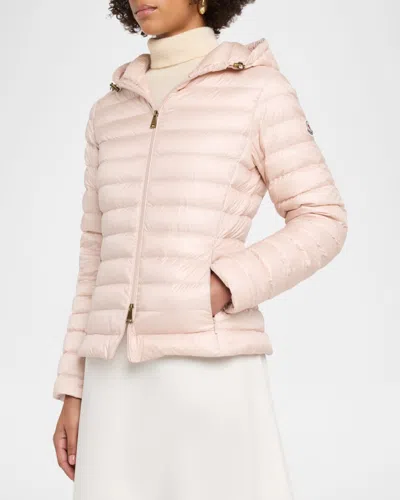 Moncler Igelhood Water-repellent Hooded Down Jacket In Pink