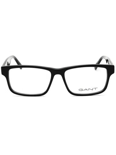 Gant Rectangular Eyeglasses For Men - Ga50017 Model In Black
