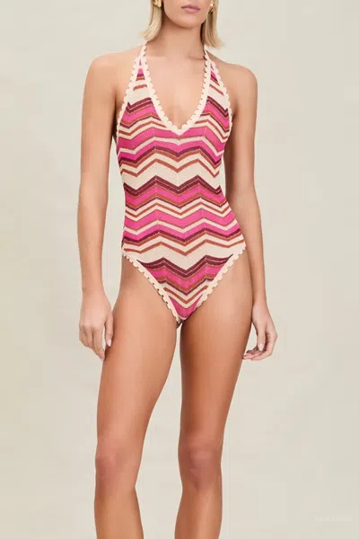 Devon Windsor Lilou Full-piece In Berry In Multi