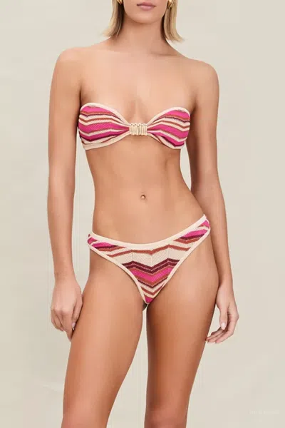 Devon Windsor Shayla Bikini Bottom In Berry In Multi