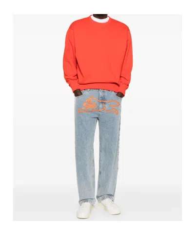 Icecream Belt Loop Jeans In Blue