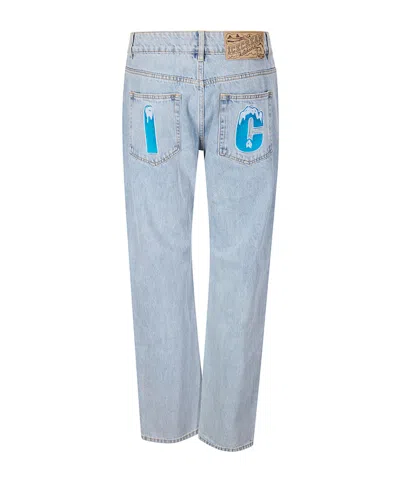 Icecream Belt Loop Jeans In Blue