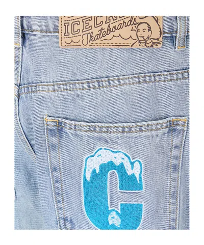 Icecream Belt Loop Jeans In Blue