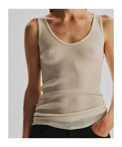 The Row Danel Top Ivory In Neutral