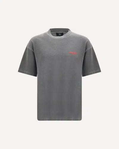 Represent Cotton Logo T-shirt In Gray