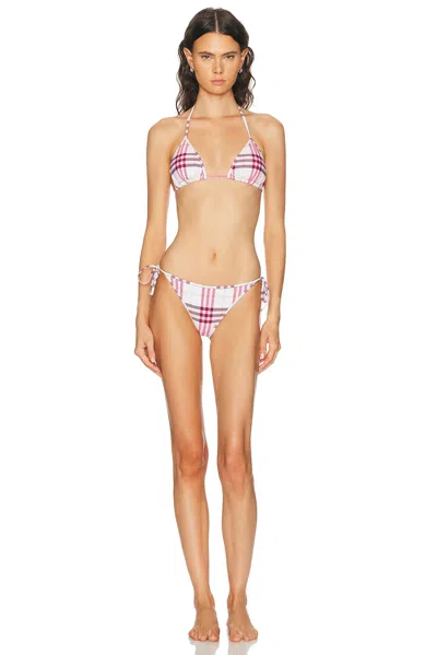Burberry Triangle Bikini Top In Multi