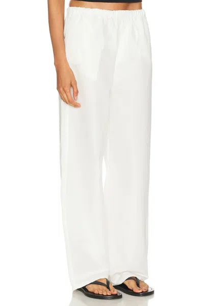Grlfrnd Kacey Pull On Wide Leg In White