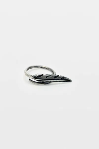 Ann Demeulemeester Berk Feather Ring In Silver